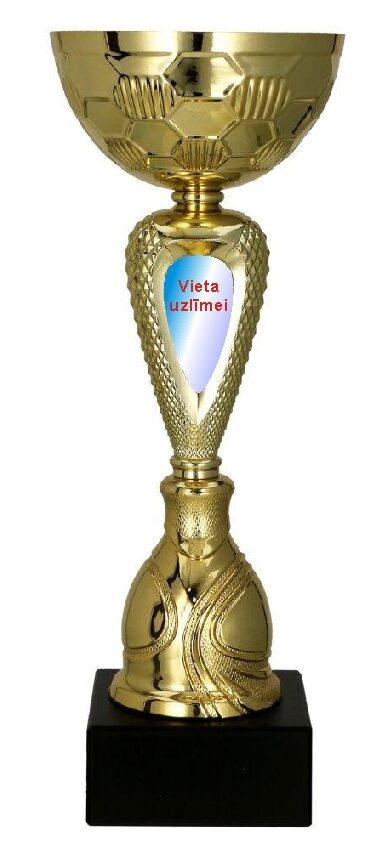 Metāla kauss 8380 ar vietu uzlīmei