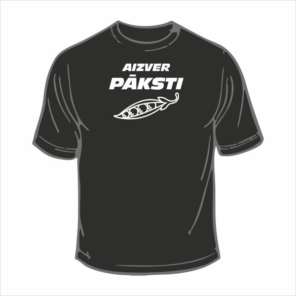 Melns T-krekls - Aizver pāksti
