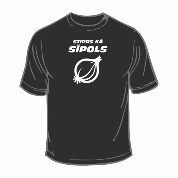 Melns T-krekls - Stiprs kā sīpols